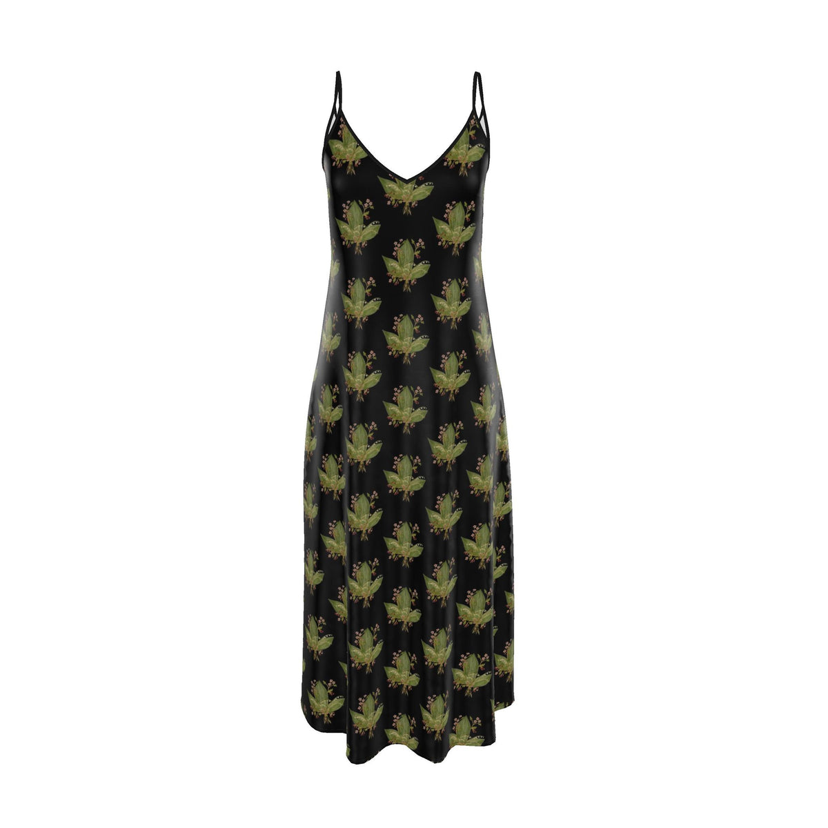 Hawthorn & Lily of the Valley: Luxury Satin Maxi Slip Dress
