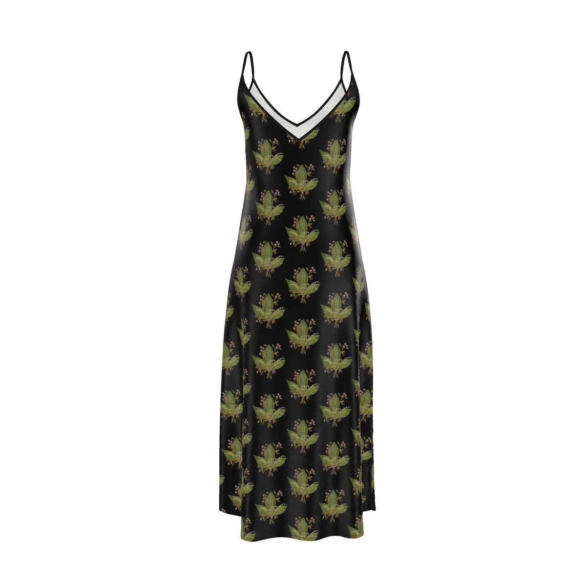 Hawthorn & Lily of the Valley: Luxury Satin Maxi Slip Dress