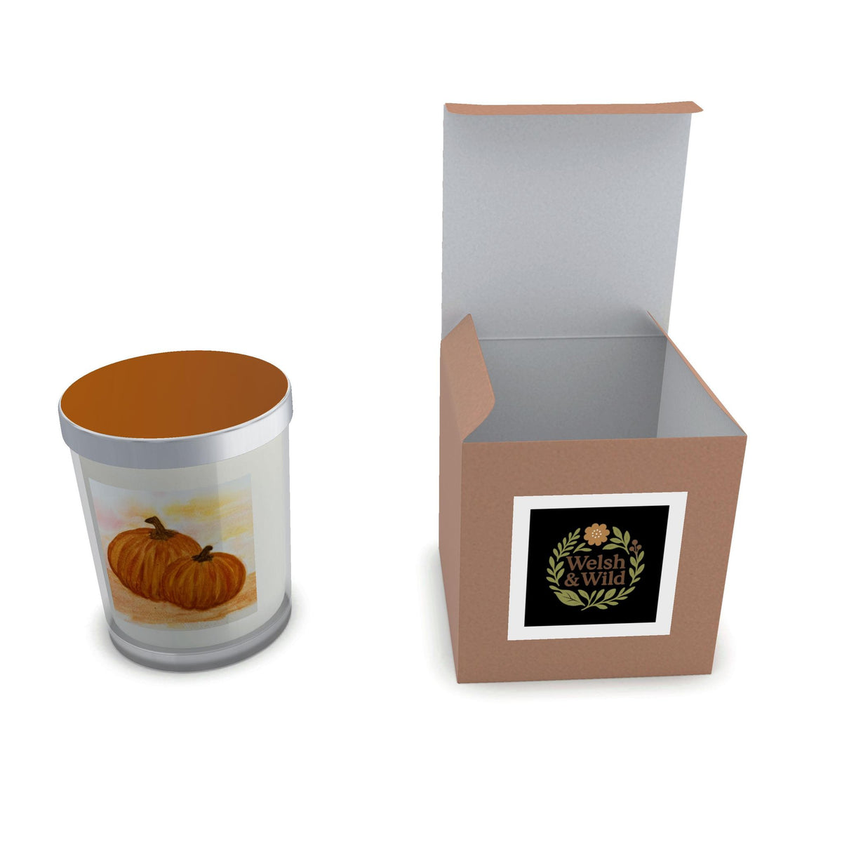 'Autumn Pumpkin' Hand-Poured Scented Candle