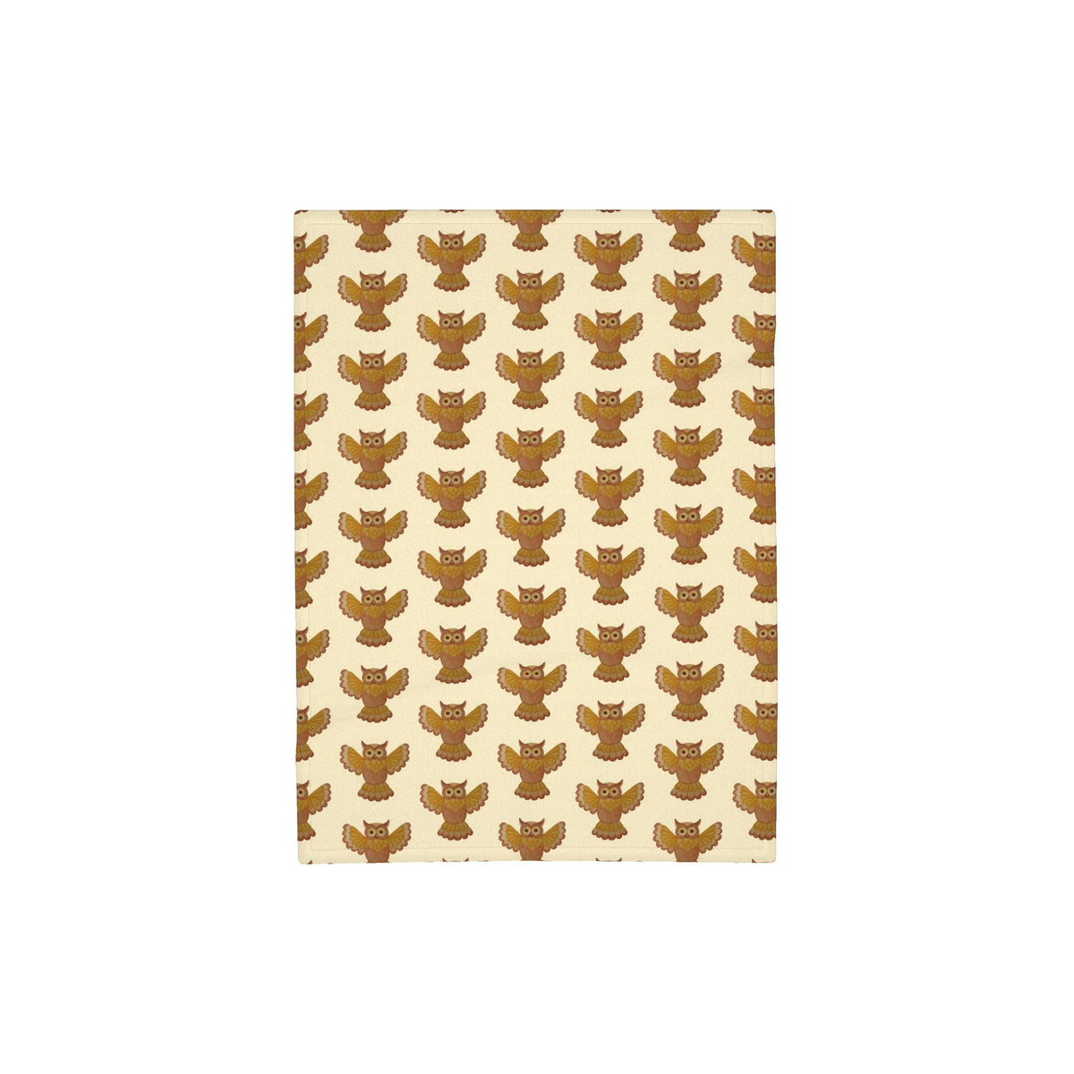 'Woodland Owl' Luxury Fleece Baby Blanket