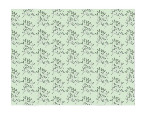 'Mistletoe Sage' Cotton-Linen Luxury Tablecloth