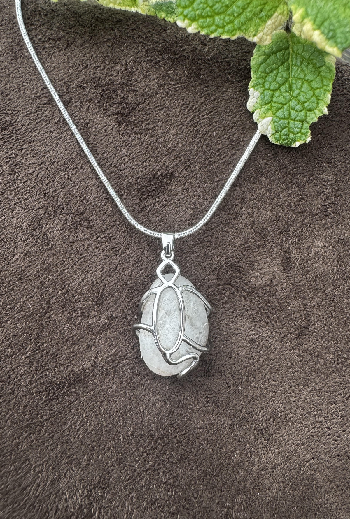 Maen Y Tir . . . Quartz Sterling Silver Pendant