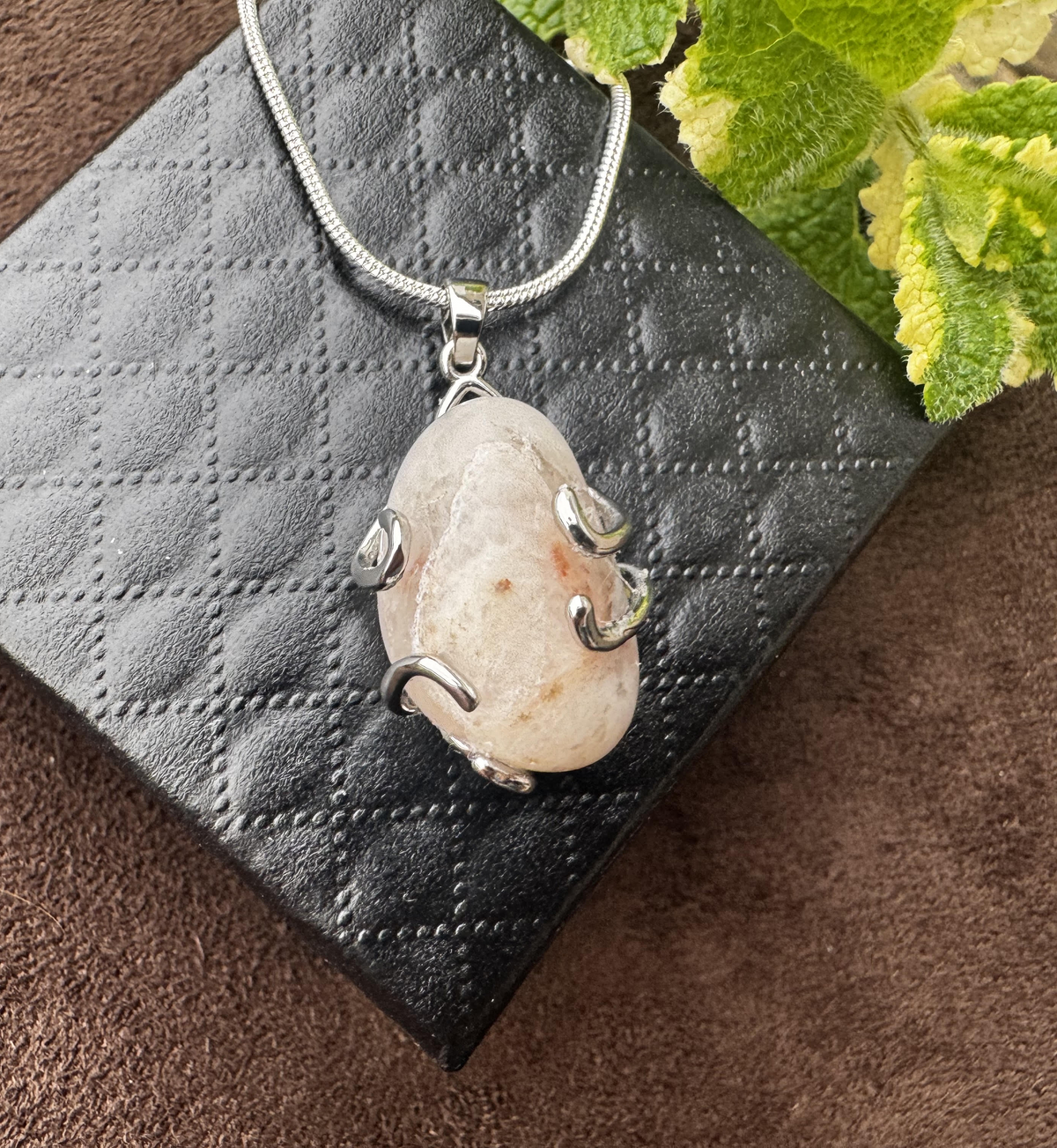 Maen Y Tir . . . Quartz Sterling Silver Pendant
