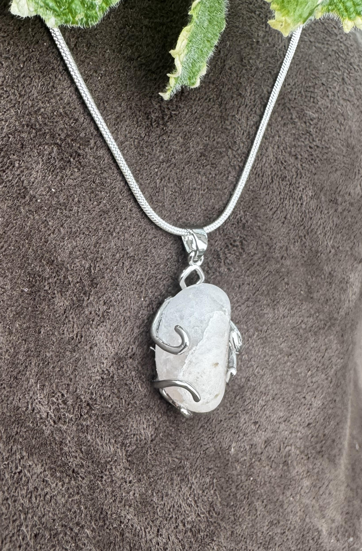 Maen Y Tir . . . Quartz Sterling Silver Pendant