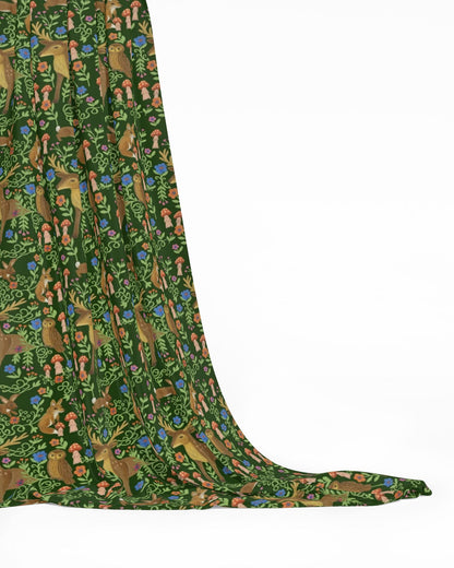 Tissu à motifs répétés "Murmures des bois sauvages"