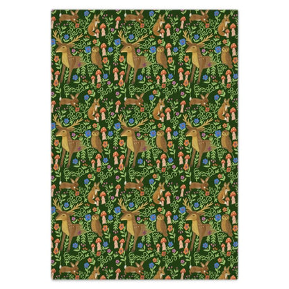 Lenzuola di cotone "Sussurri del Bosco Selvaggio"
