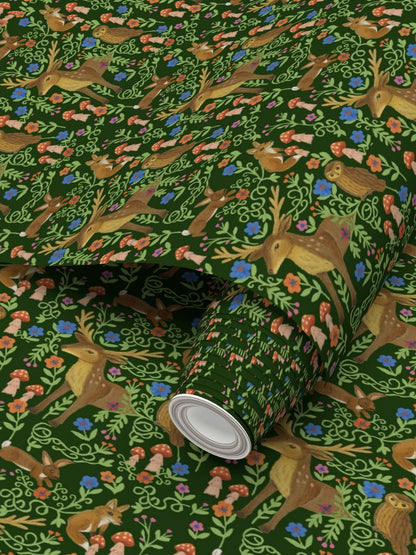 Whispers of the Wildwood Repeat Pattern Wallpaper