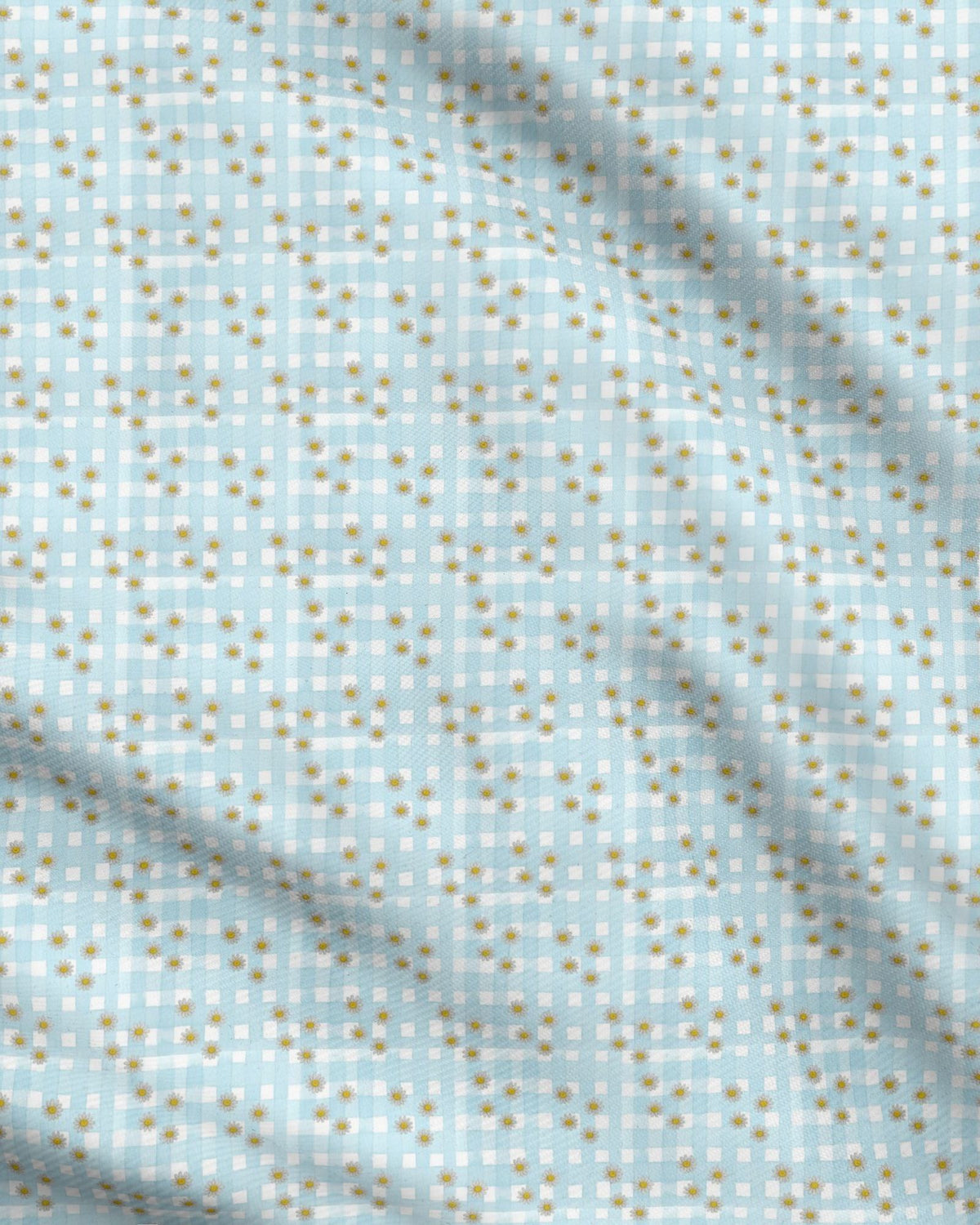 Tissu à motif répétitif Country Rétro Blues