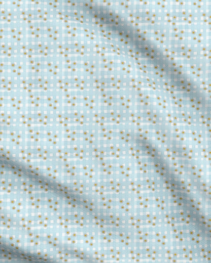 Tissu à motif répétitif Country Rétro Blues