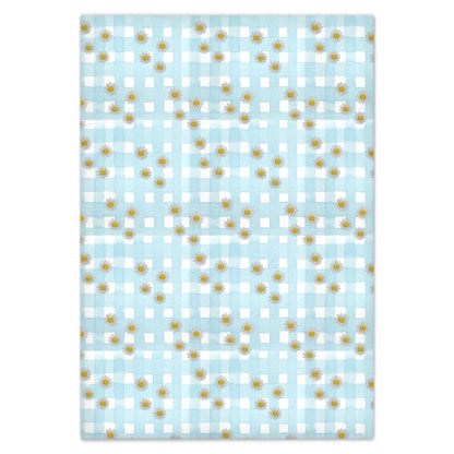 Draps de lit en coton Country Rétro Blues