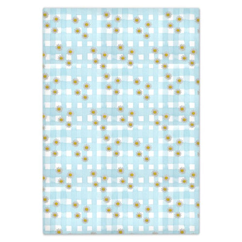 Country Retro Blues Cotton Bed Sheets