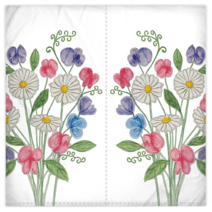 Daisies & Sweet Peas Double Duvet Cover