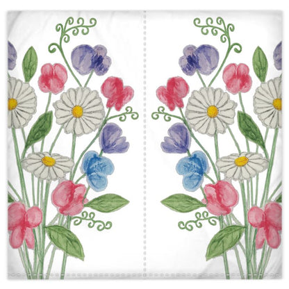 Daisies & Sweet Peas King Size Duvet Cover