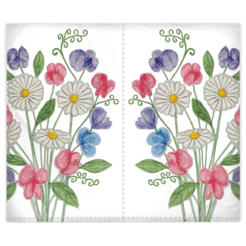 Daisies & Sweet Pea Superking Duvet Cover