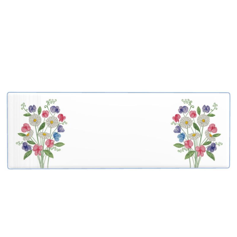 Daisies & Sweet Peas Deluxe Bath Mat