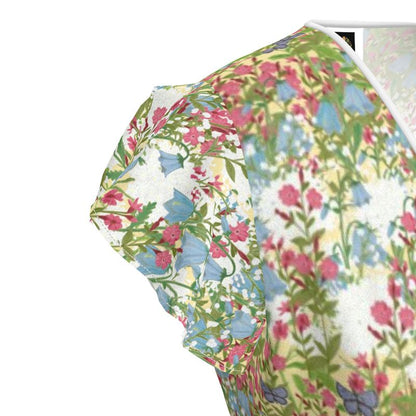 Wildflower Meadow: Fashion Crepe Tea Dress