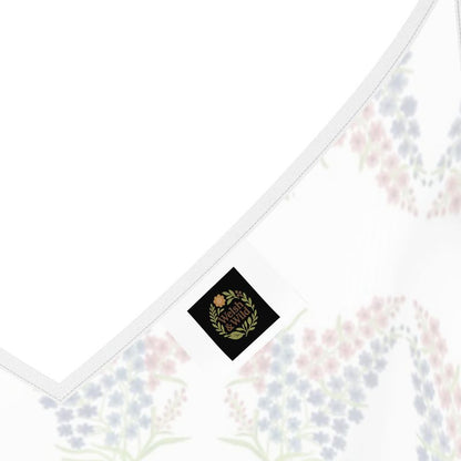 Delphinium Garden: Vestito sottoveste midi lucido