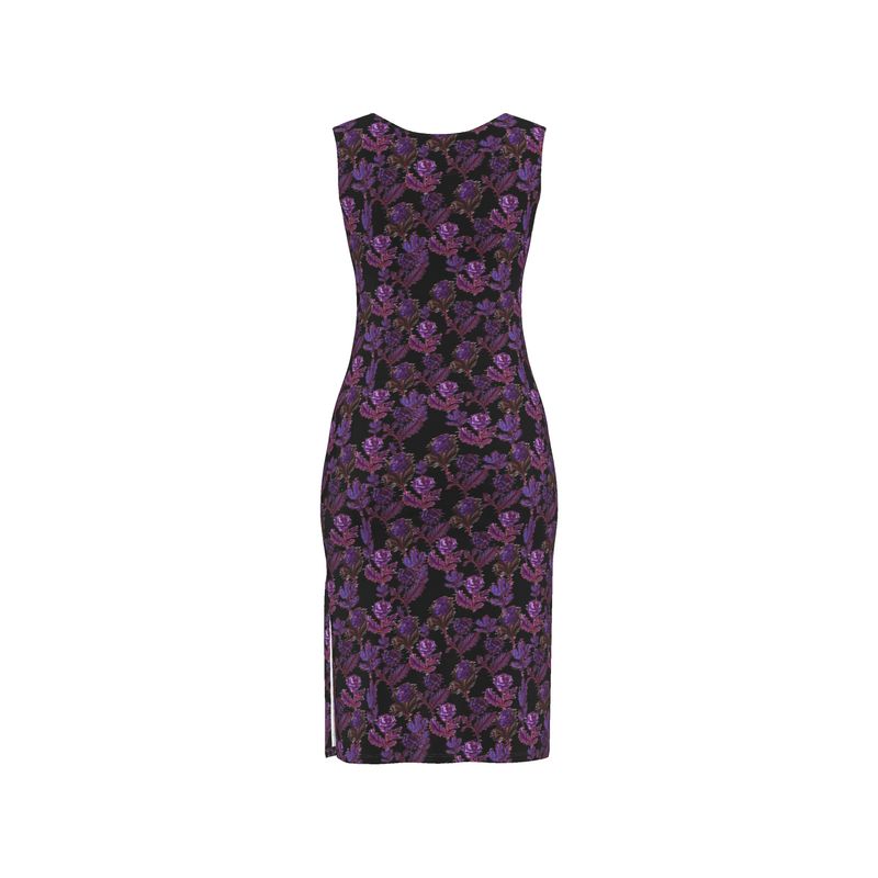 Abito attillato Botanical Glitch - Edizione Noir