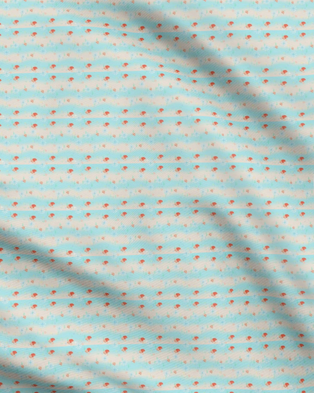 Boho Sand & Sea Repeat Pattern Fabric