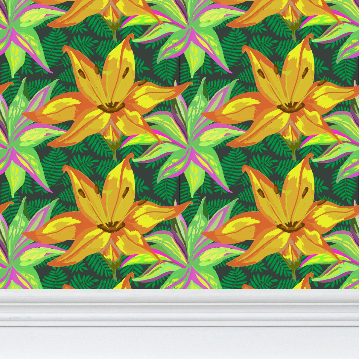 Hot House Stripe: Luxury Repeat Pattern Wallpaper