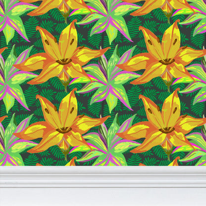 Hot House Stripe: Luxury Repeat Pattern Wallpaper