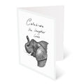 The Gentle Giant: ‘Celebrate the Laughter Lines’ Luxury Greeting Card