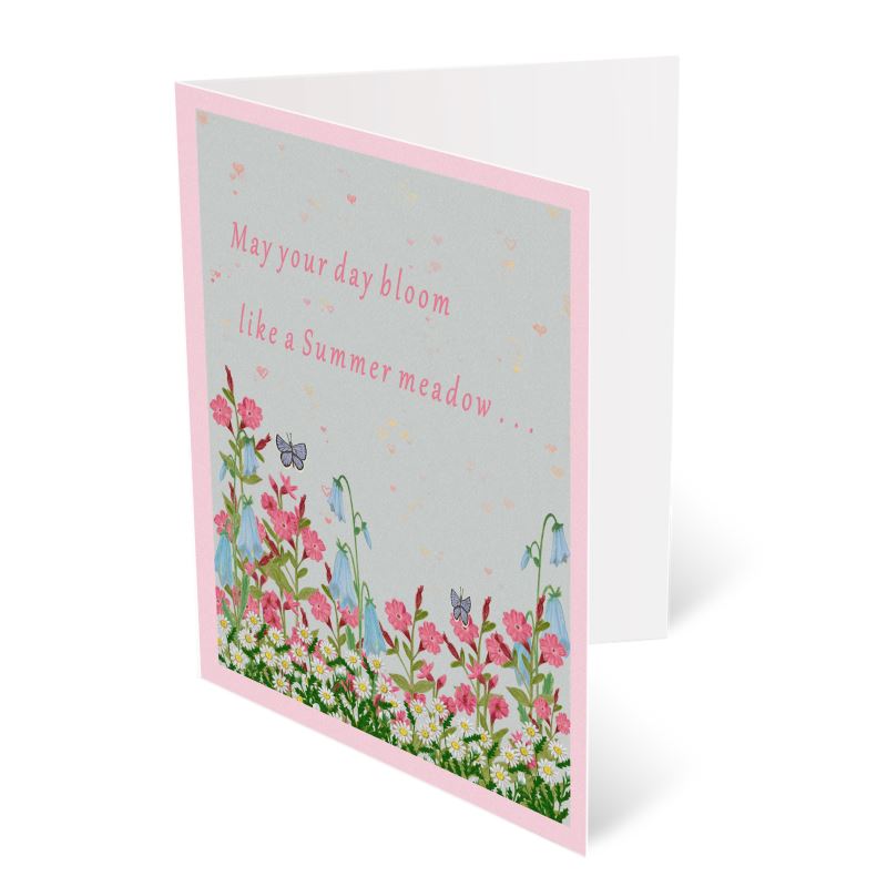 Summer Meadow 'May Your Day Bloom' Greeting Card