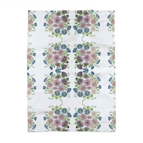 Asters & Morning Glory: Artisan Tea Towel