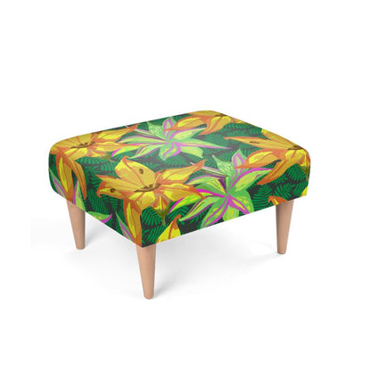 Hot House Stripe: Luxury Artisan Footstool