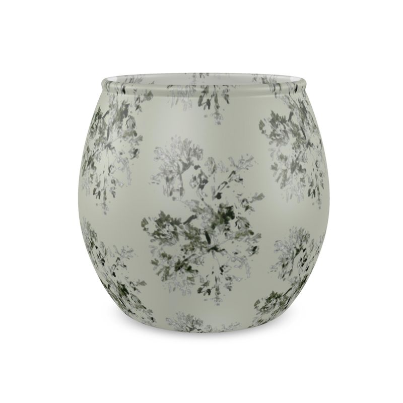 Olive Serenade: Frosted Glass Tea Light Holder Gift Set