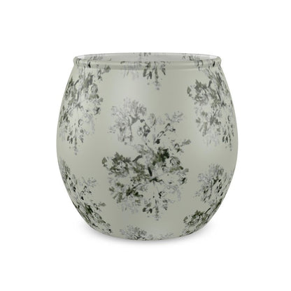 Olive Serenade: Frosted Glass Tea Light Holder Gift Set