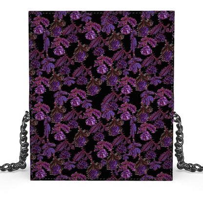 Botanical Glitch: Luxury Smooth Nappa Leather Evening Bag & Clutch