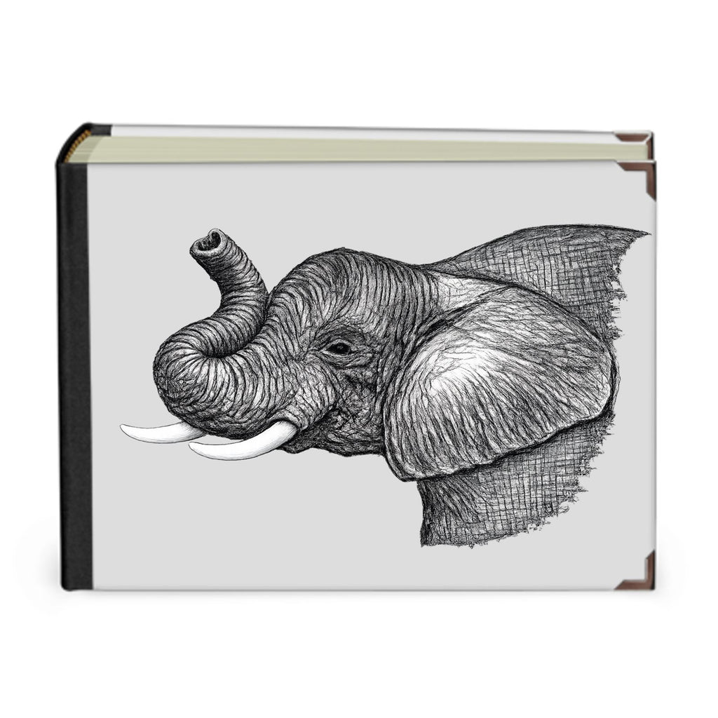 The Gentle Giant Elephant Sketch Handmade Photo Album | Welsh & Wild