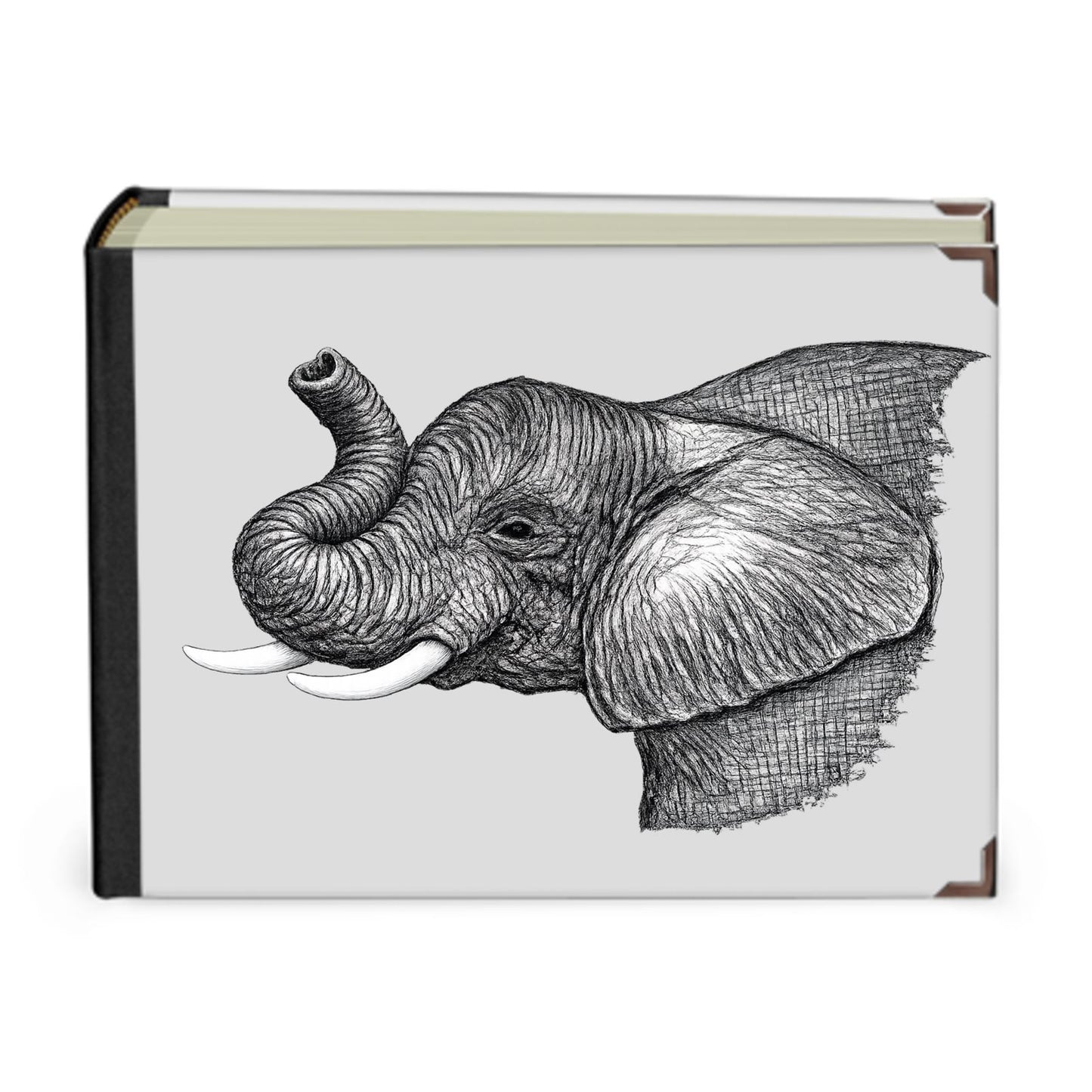 The Gentle Giant Elephant Sketch Handmade Photo Album | Welsh & Wild