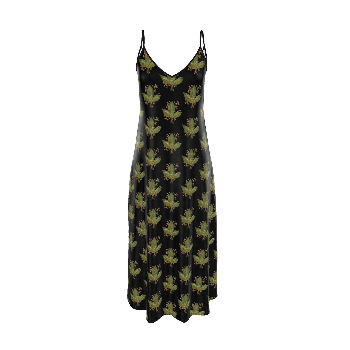 Hawthorn & Lily of the Valley: Luxury Satin Maxi Slip Dress