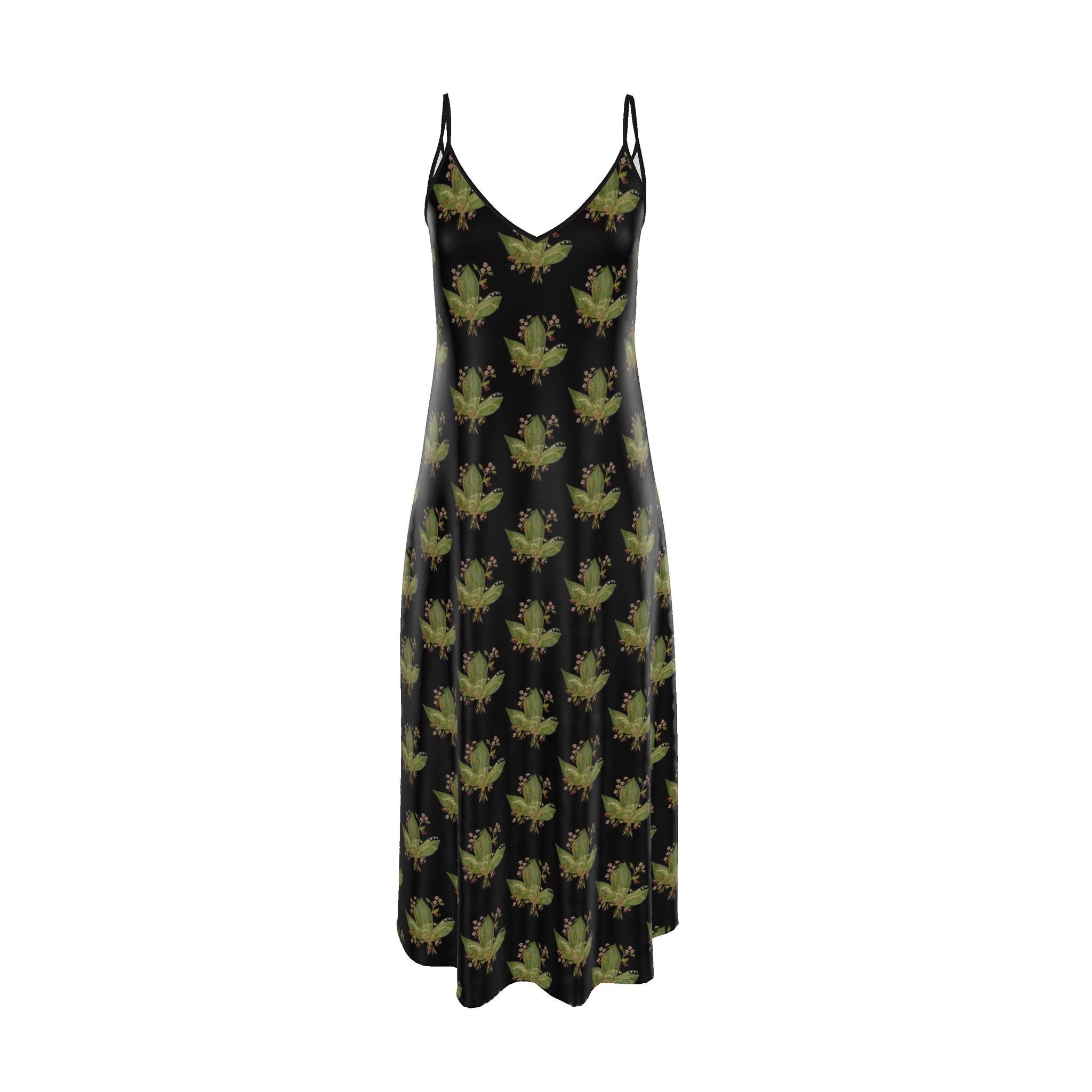 Hawthorn & Lily of the Valley: Luxury Satin Maxi Slip Dress