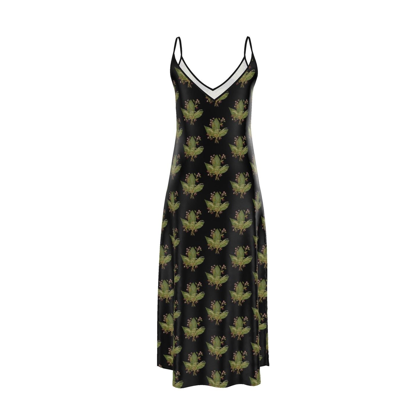 Hawthorn & Lily of the Valley: Luxury Satin Maxi Slip Dress