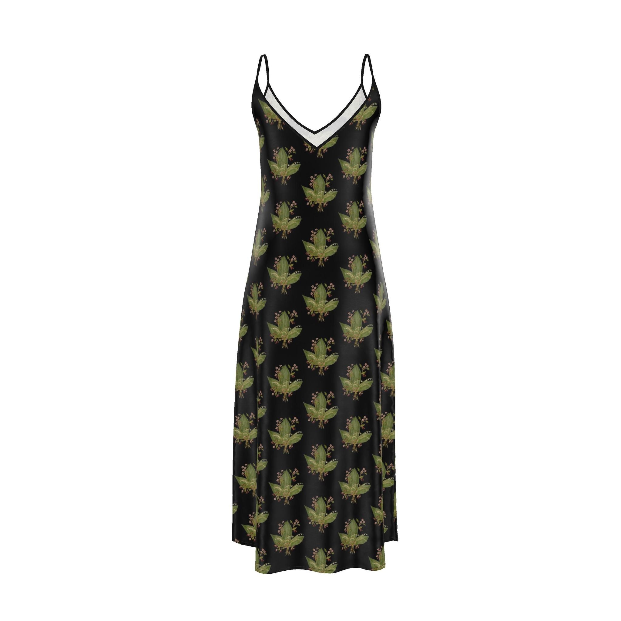 Hawthorn & Lily of the Valley: Luxury Satin Maxi Slip Dress