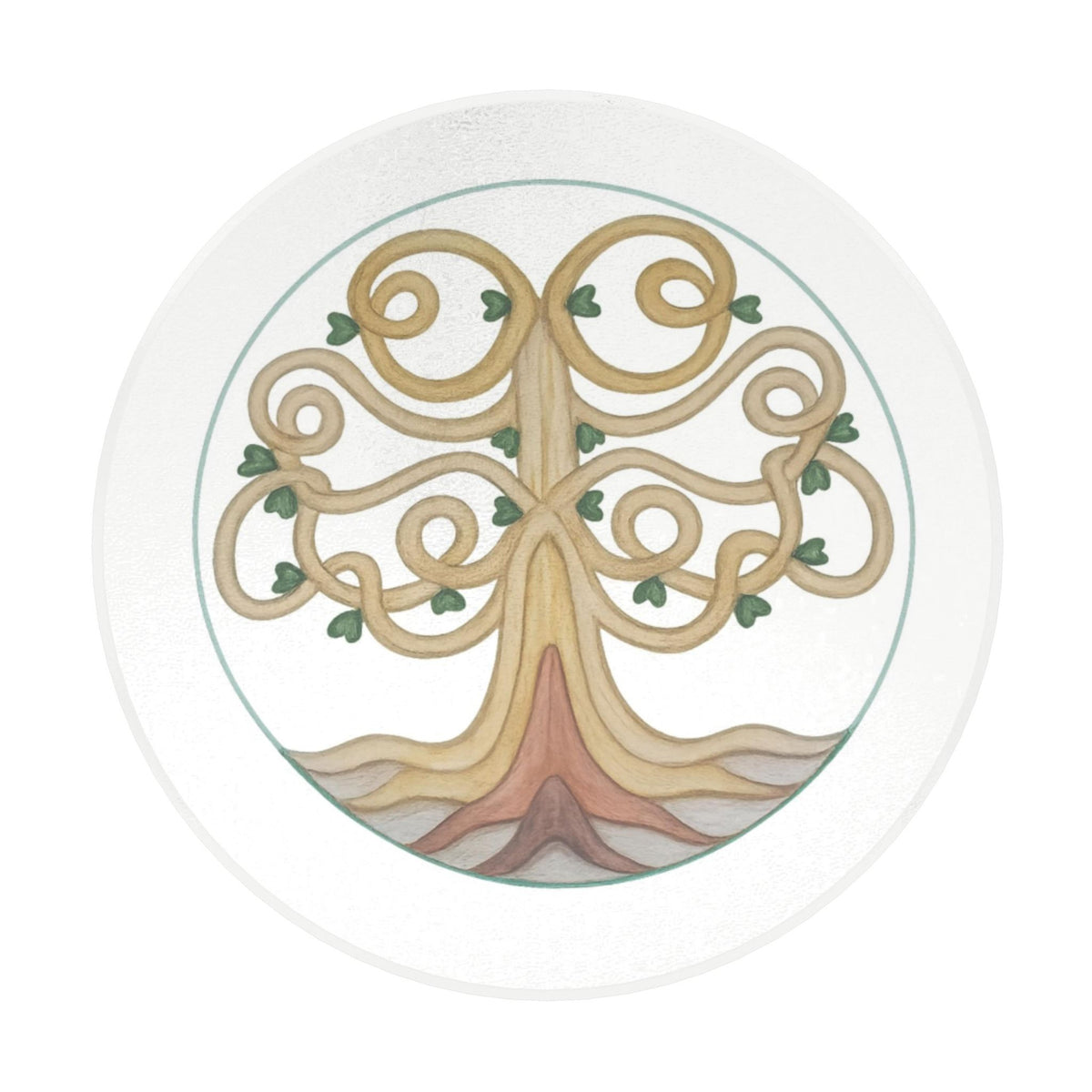 The Tree of Life: Round Ceramic Gloss Coaster