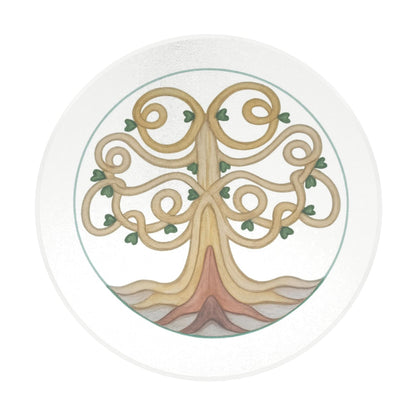 The Tree of Life: Round Ceramic Gloss Coaster