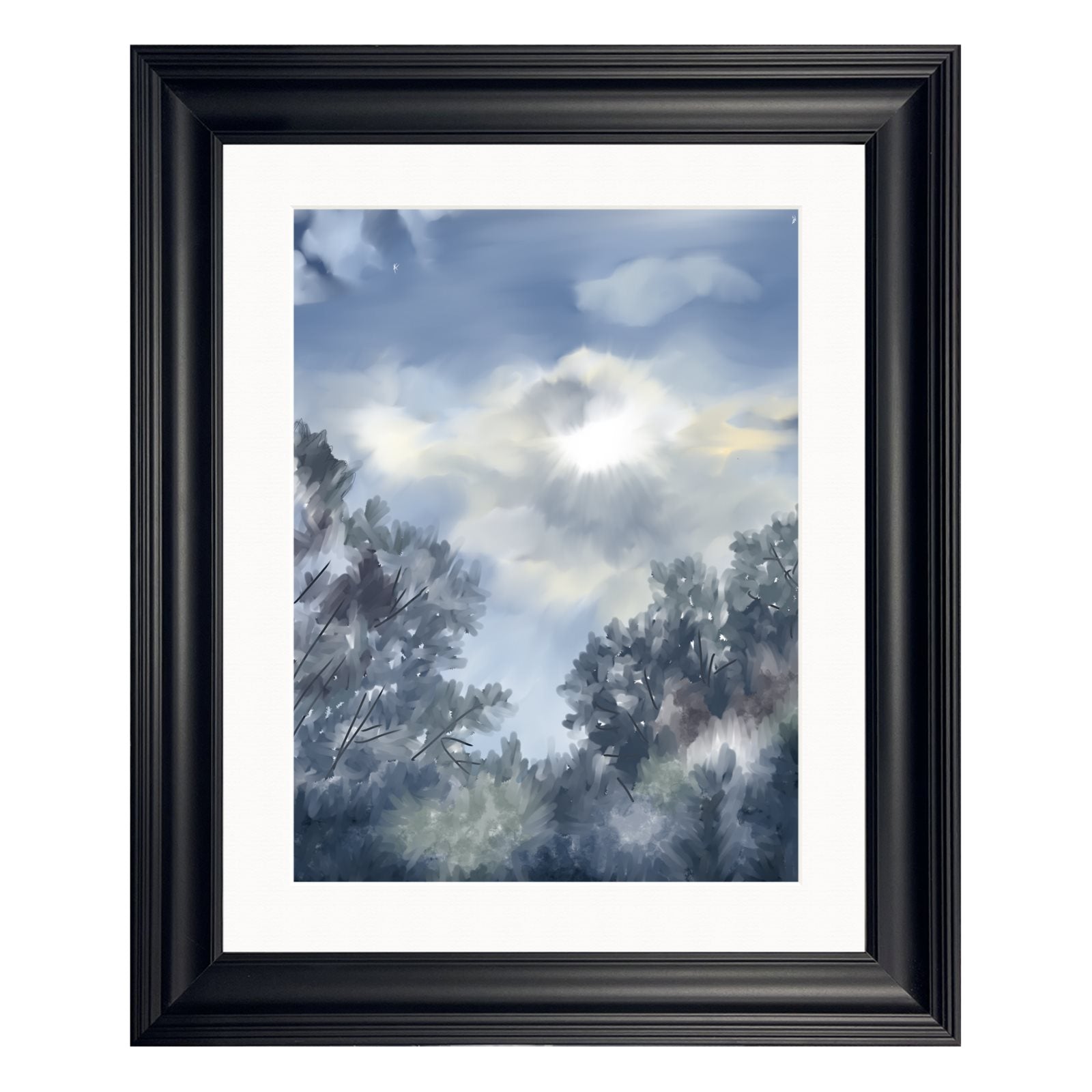 Atmospheric Landscapes . . . 'Moonlit Clouds': Framed Fine Art Print