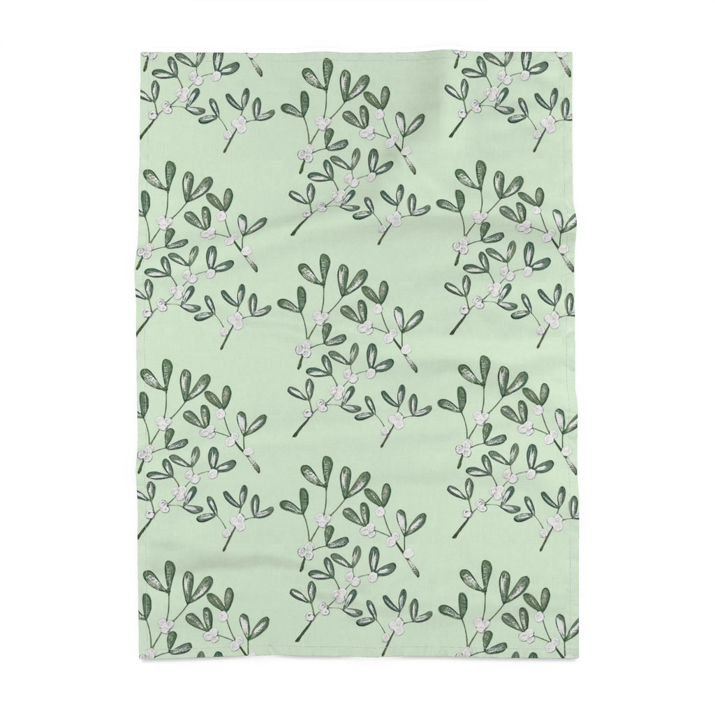'Sage Mistletoe' Tea Towel