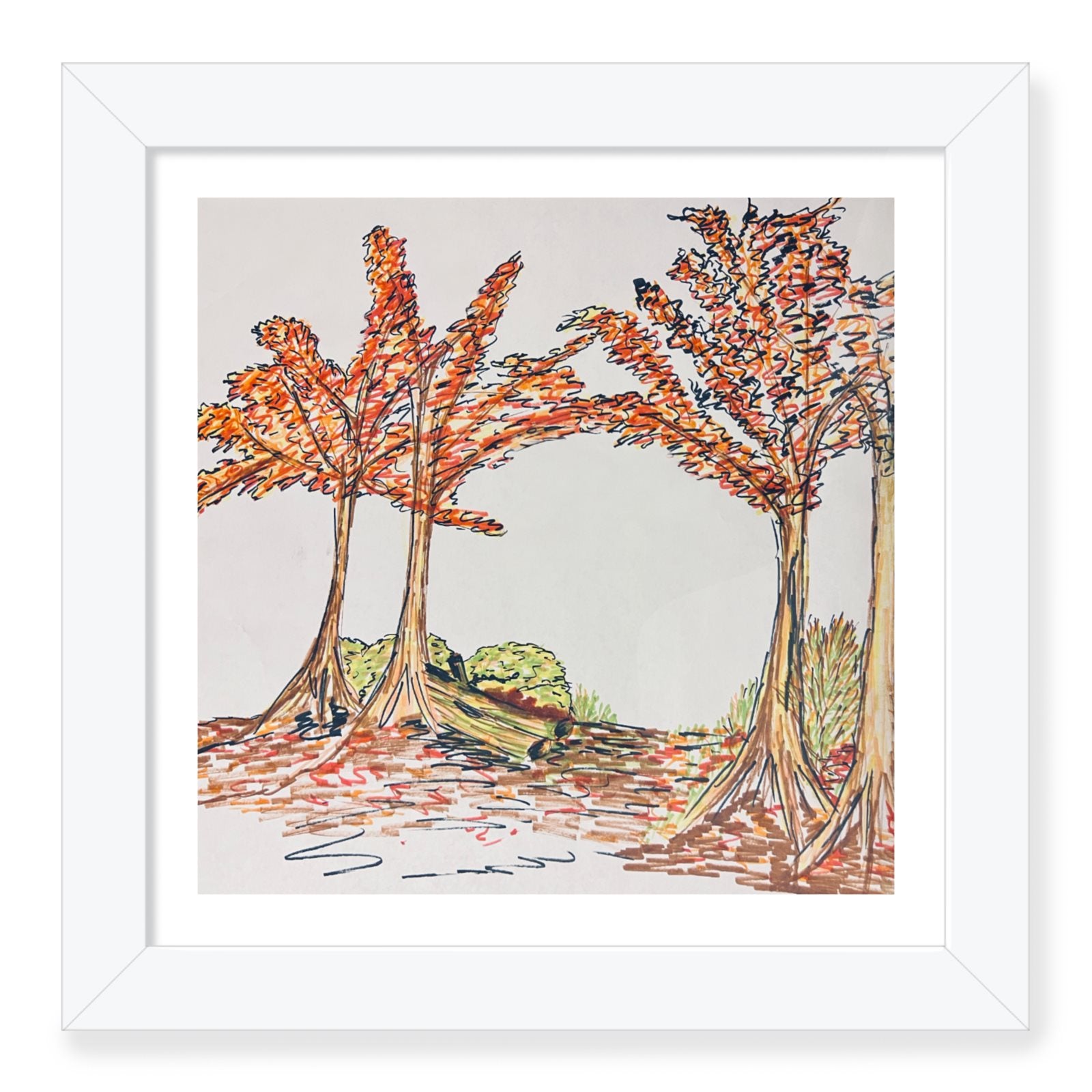 Seasonal Wanderings . . . 'Autumn Walk' Framed Art Print