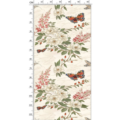 Botanical Sanctuary . . . 'Wild Rose Serenade' Designer Wallpaper