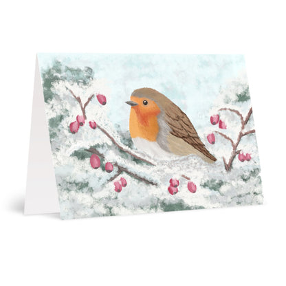 'Winter Robin' Greetings Cards
