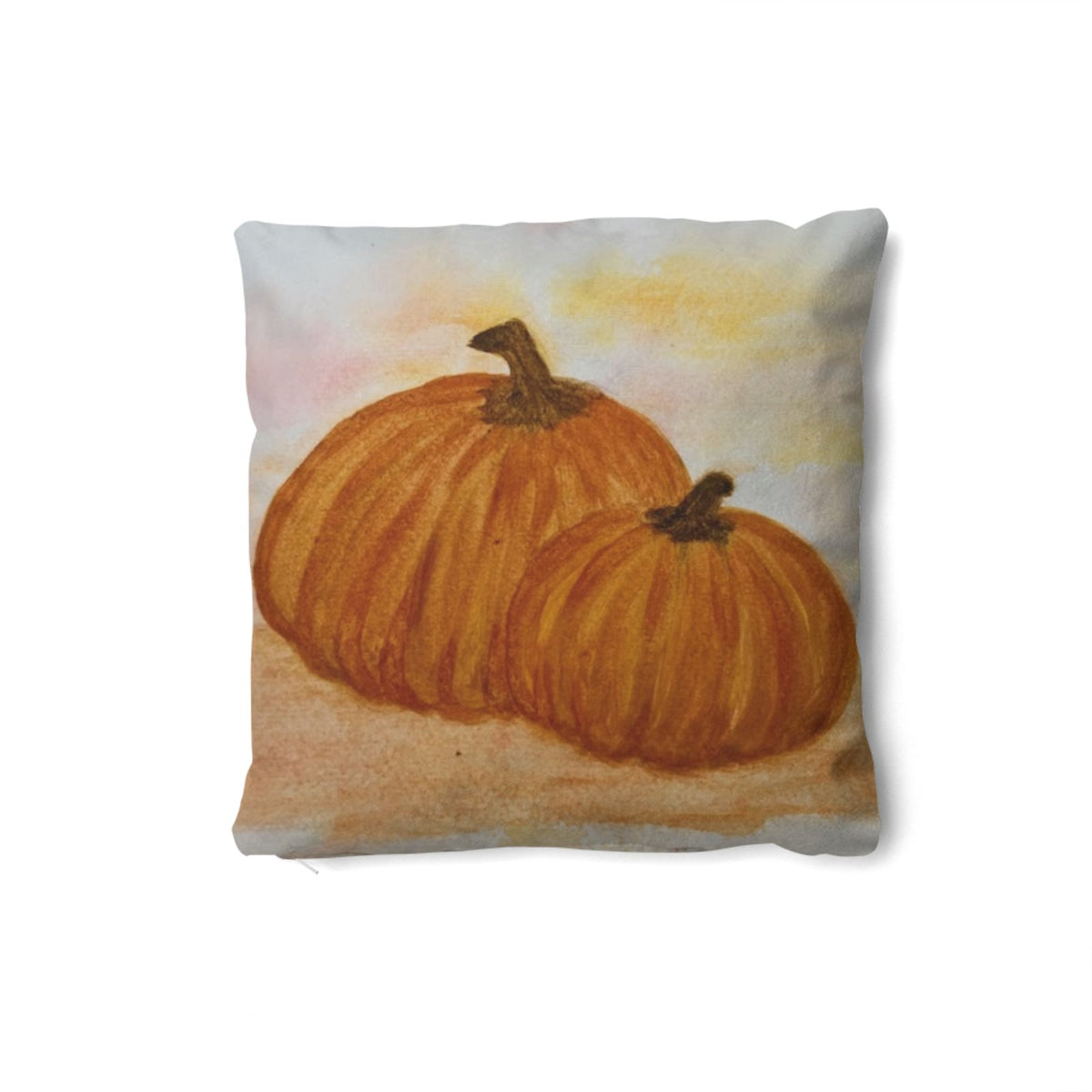 'Autumn Pumpkins' Luxury Square Cushion