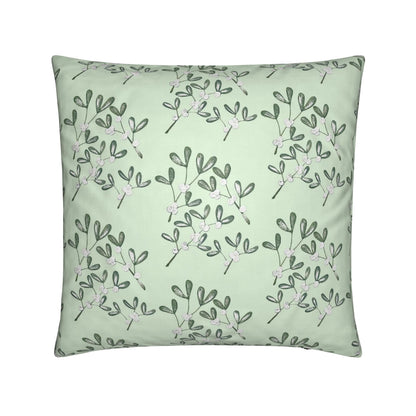 'Mistletoe Sage' Velvet Shimmer Cushion