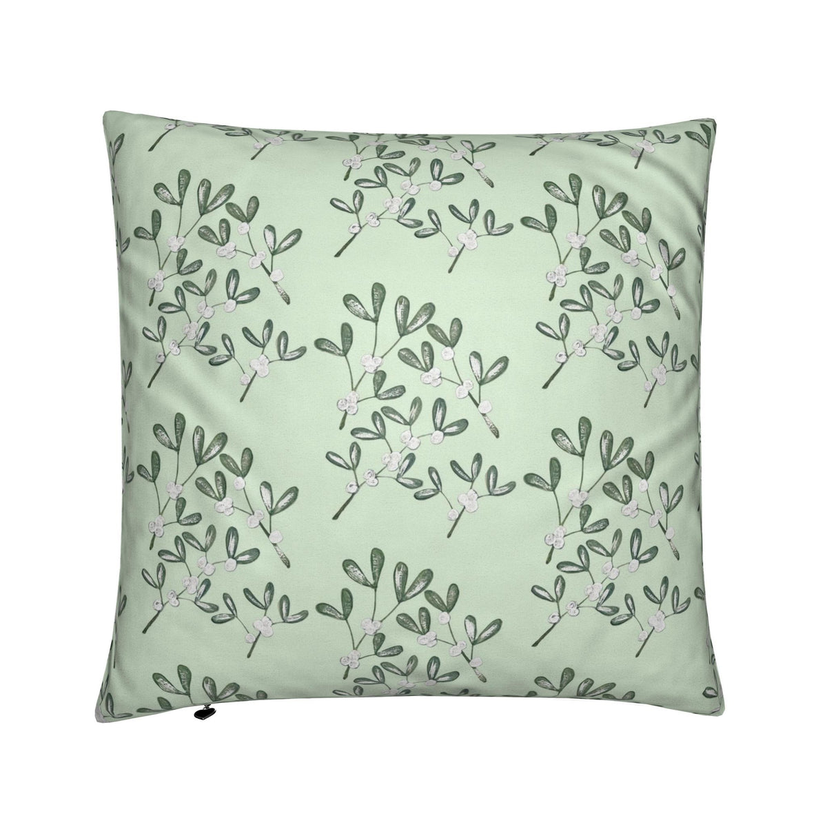 'Mistletoe Sage' Velvet Shimmer Cushion