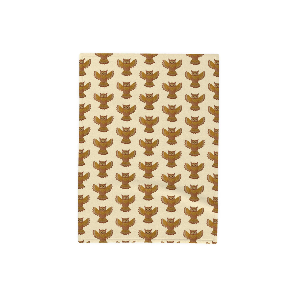 'Woodland Owl' Luxury Fleece Baby Blanket