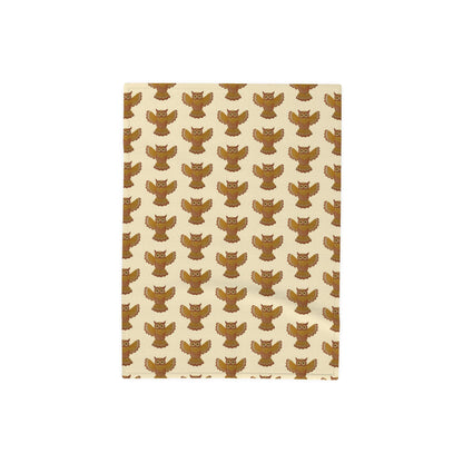 'Woodland Owl' Luxury Fleece Baby Blanket